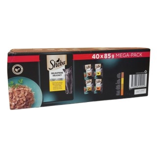 Sheba Delicacy  40 x 85g kapsička drůbeží výběr v želé cat  AKCE